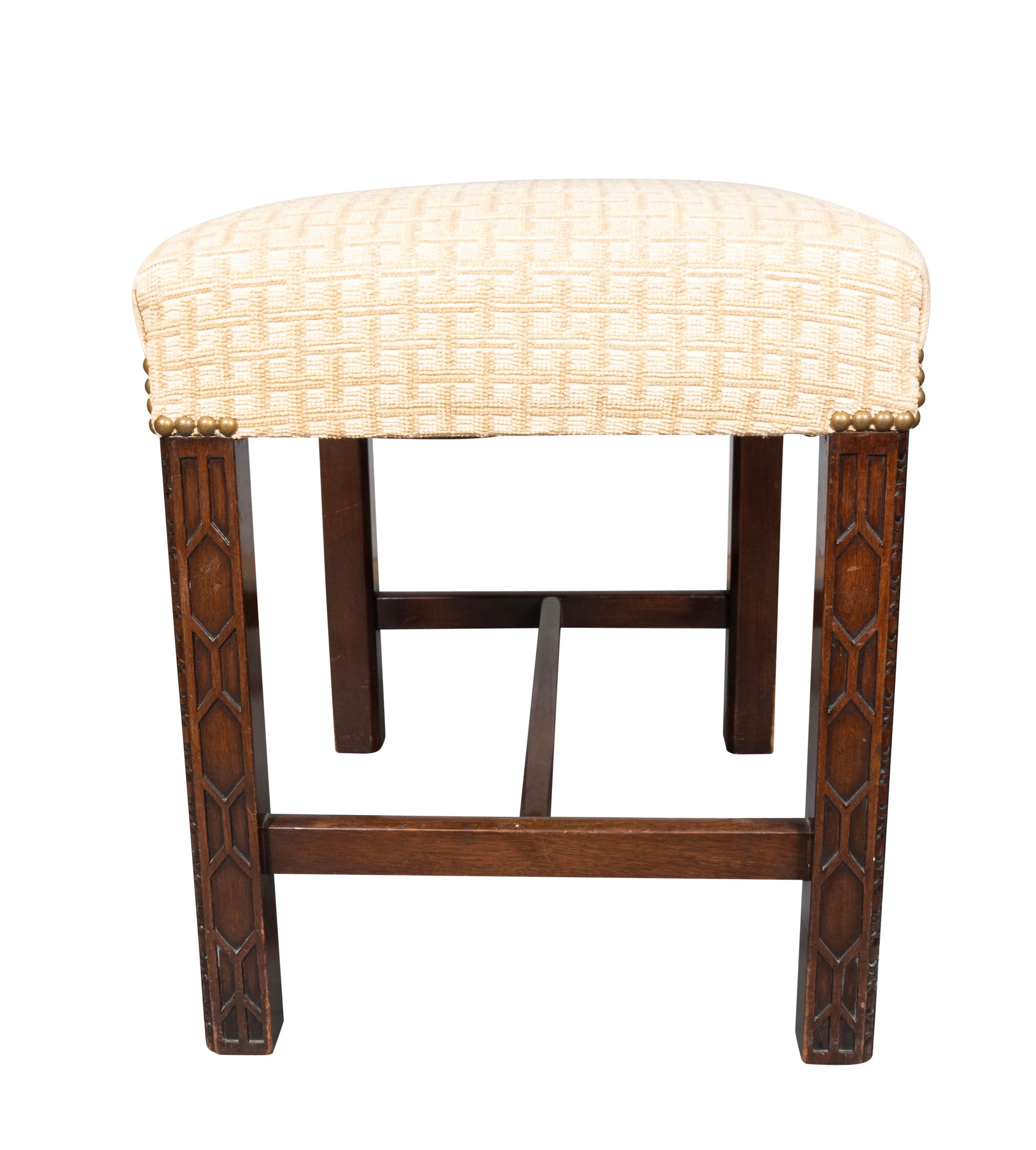 Anglais Banc en acajou de style George III en vente
