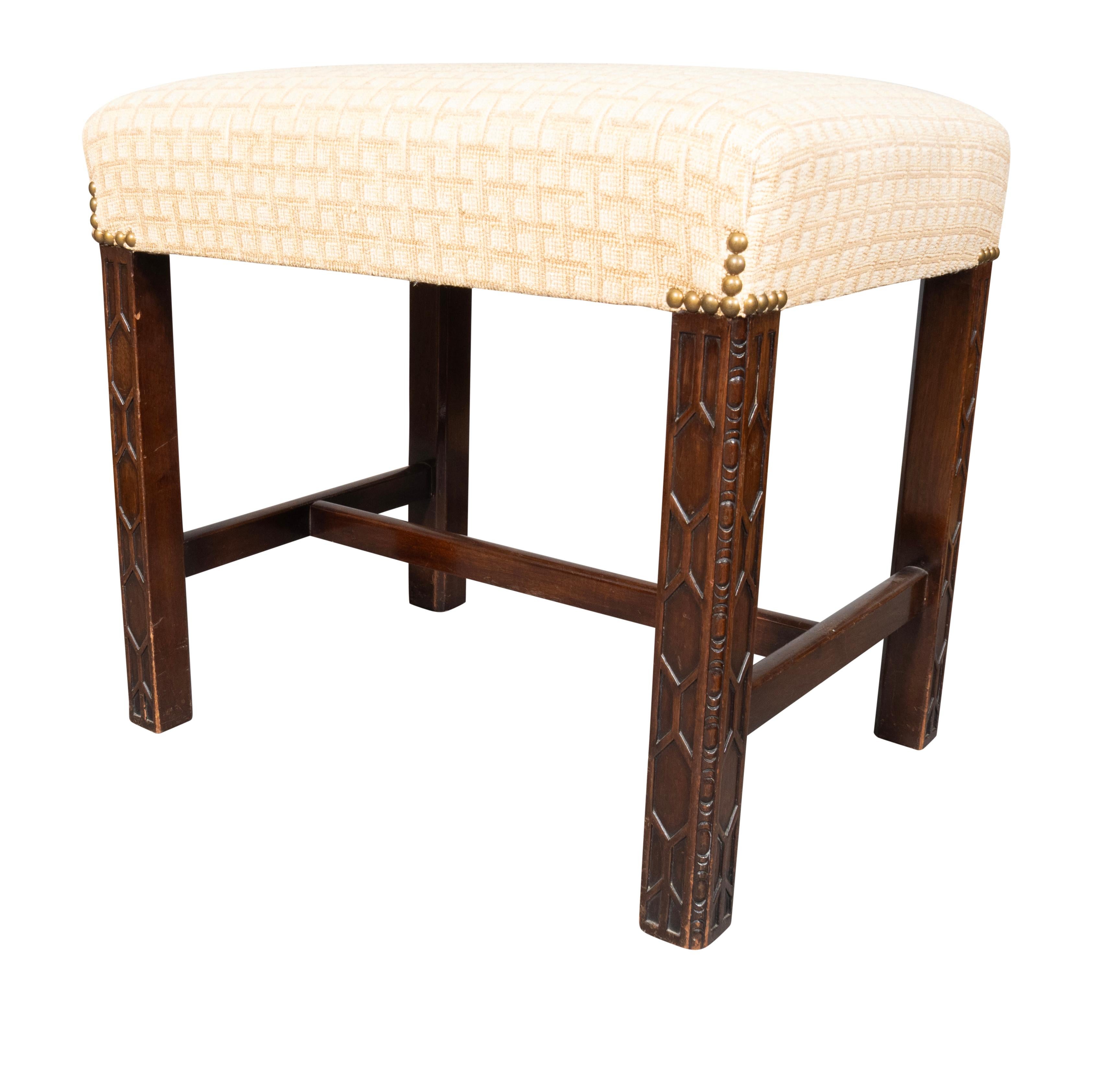 Banc en acajou de style George III Bon état - En vente à Essex, MA