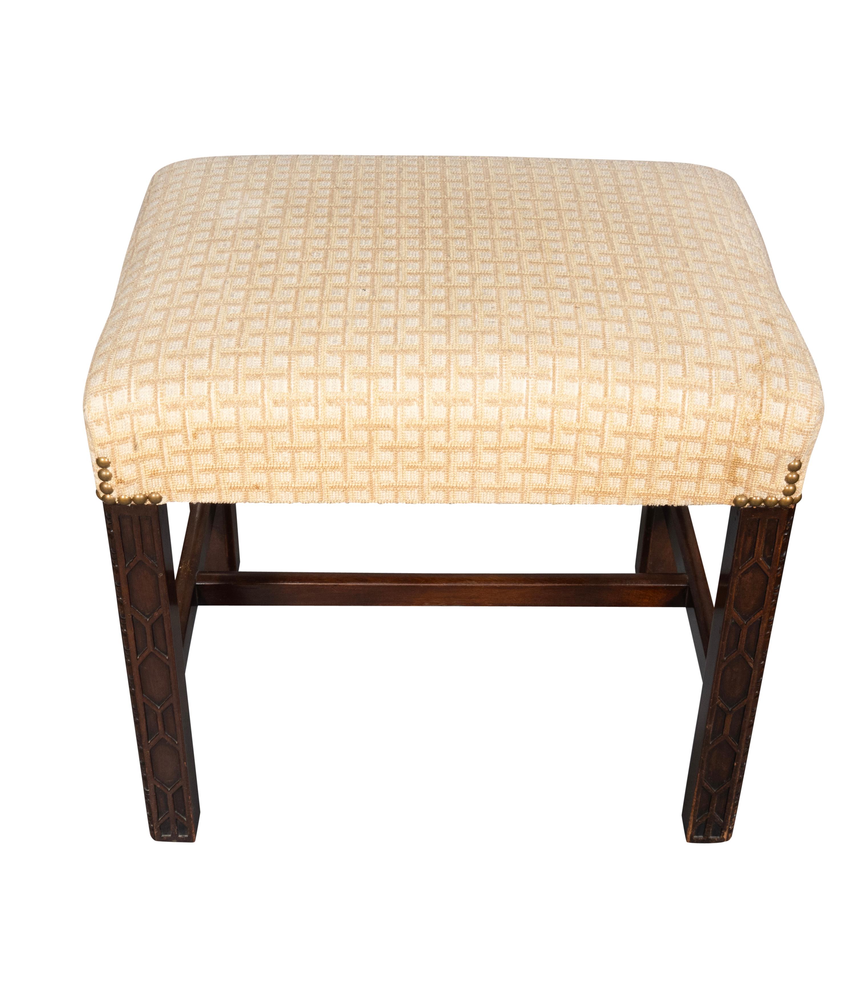 Acajou Banc en acajou de style George III en vente