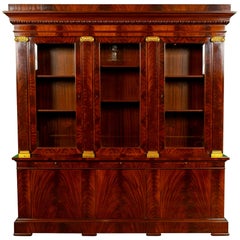 George III Style Mahogany Bibliotec