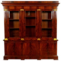 George III Style Mahogany Bibliotec