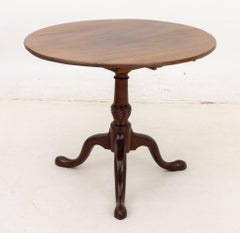 George III Style Mahogany Birdcage Tilt-Top Table