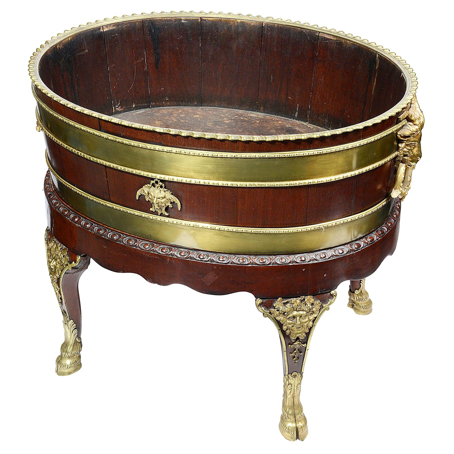 George III Style Mahogany Celleret, circa 1880, After Samual Norman For Sale