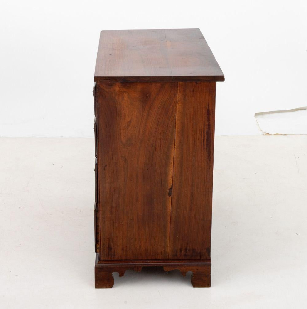 Brass George III Style Mahogany Chest of Drawers For Sale