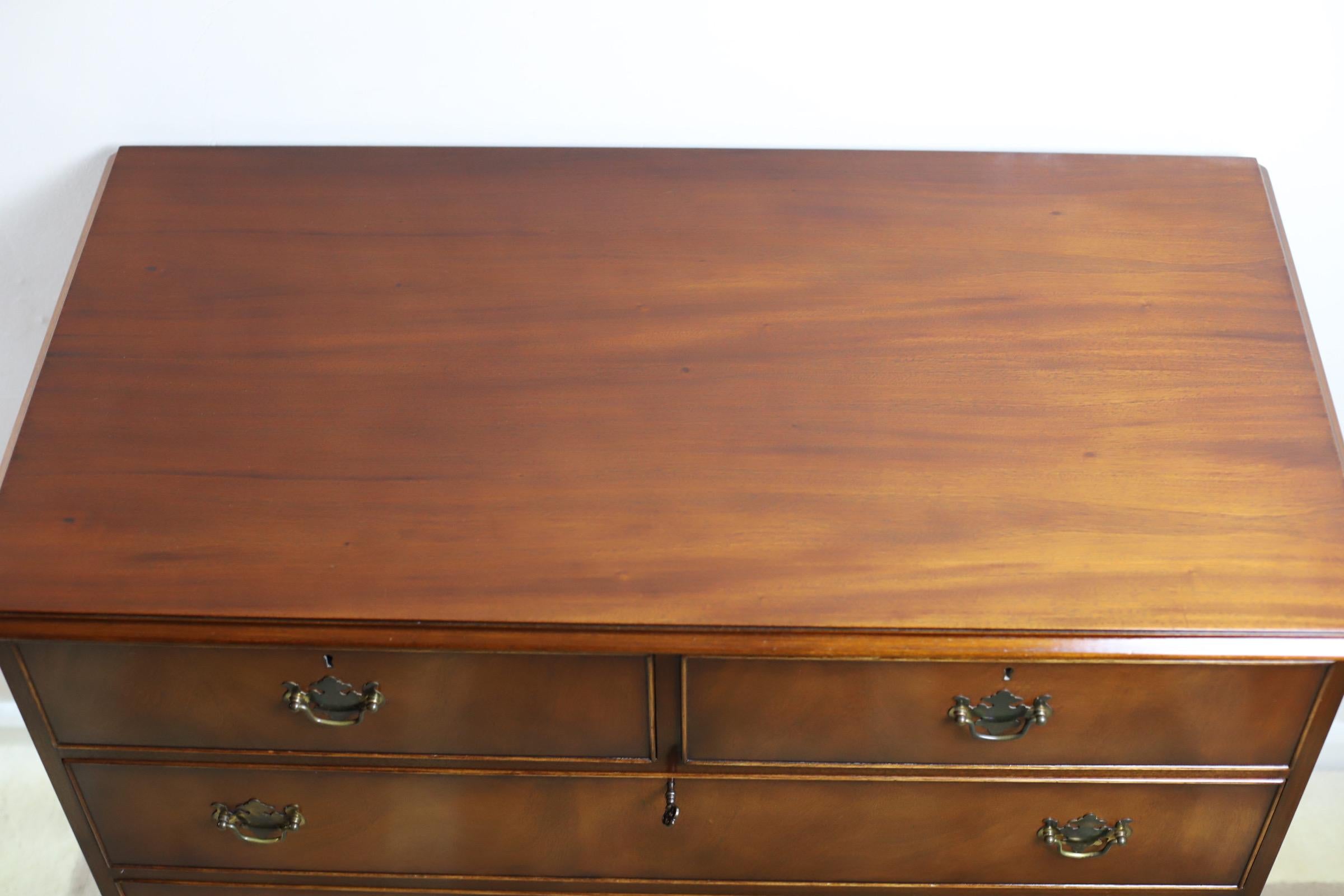 George III Style  Chest of Drawers Made by Bevan Funell Reprodu For Sale 10
