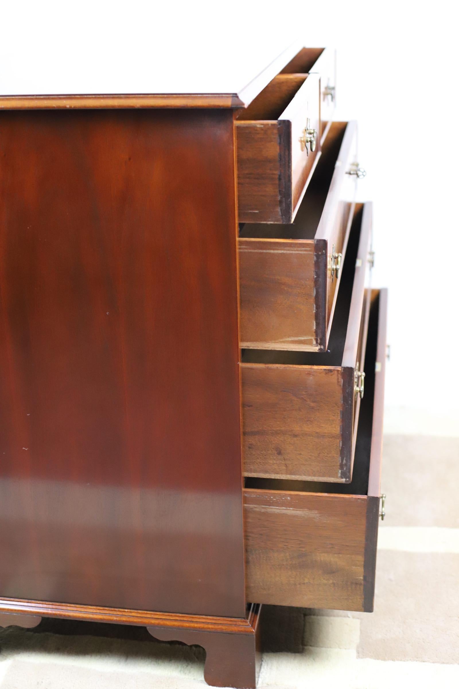 George III Style  Chest of Drawers Made by Bevan Funell Reprodu For Sale 1