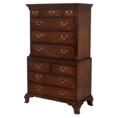 George III Style Mahogany Chest on Chest