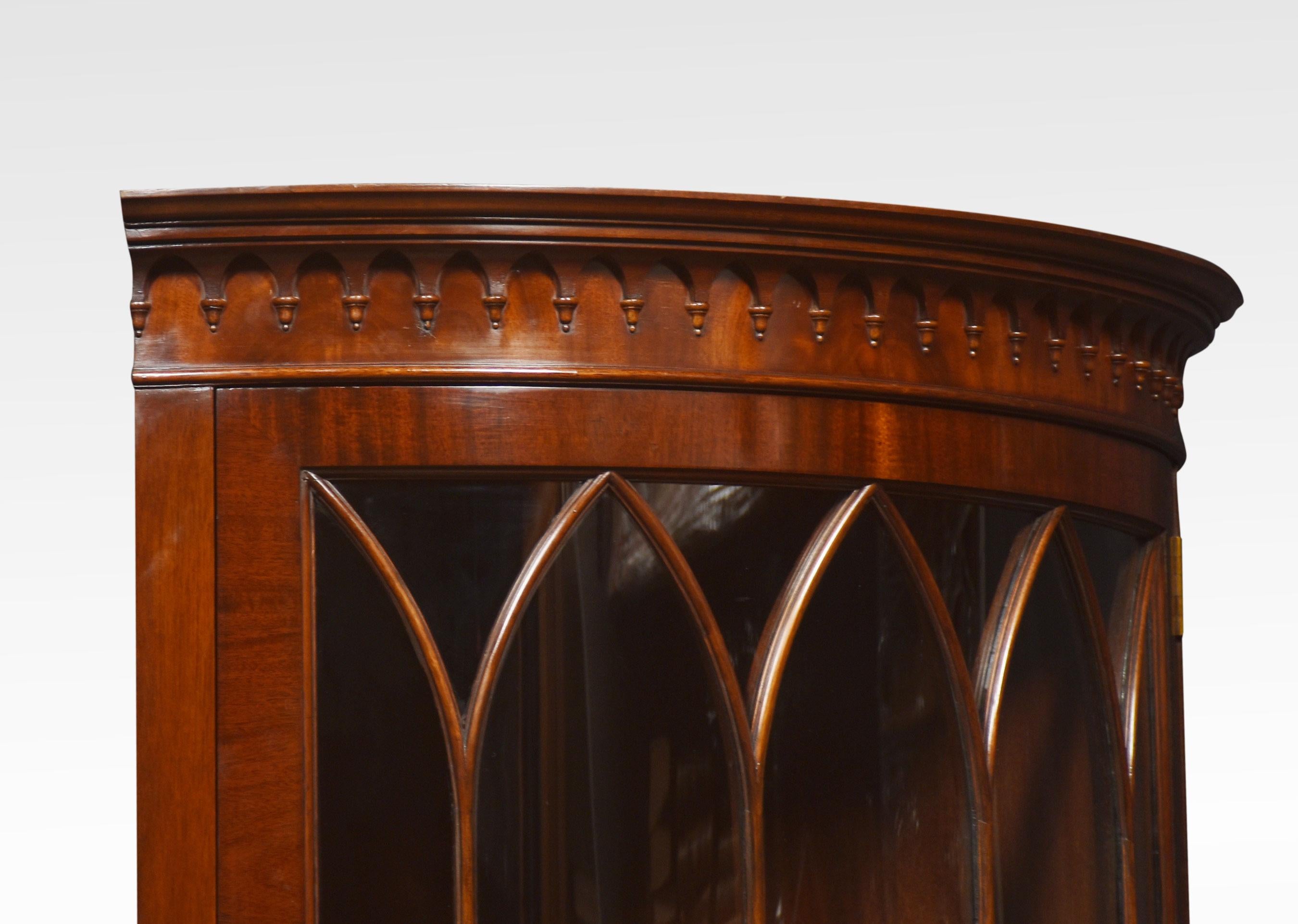 George III Style Mahogany Corner Cabinet 1