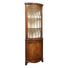 George III Style Mahogany Corner Cabinet