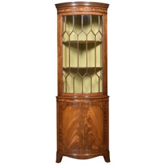 George III Style Mahogany Corner Cabinet