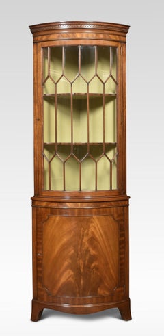 George III Style Mahogany Corner Cabinet