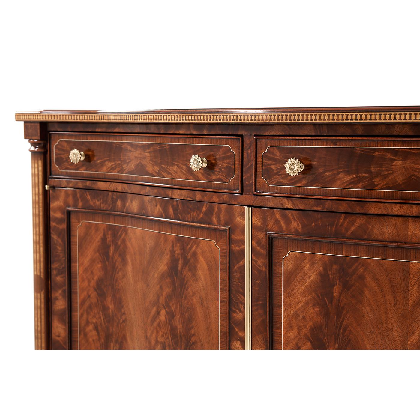 George III Style Mahogany Credenza In New Condition For Sale In Westwood, NJ