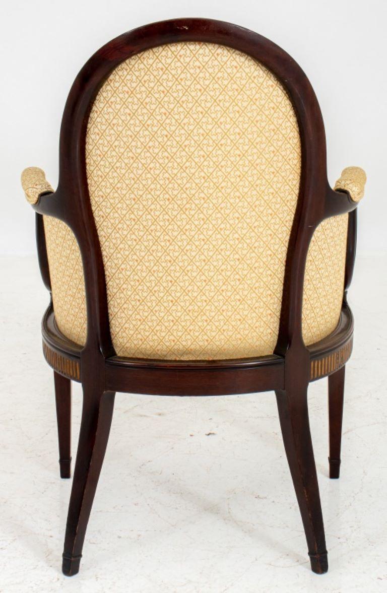 George III Style Mahogany Desk Chair For Sale 6