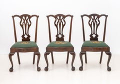 George III Style Mahogany Dining Chairs, 8