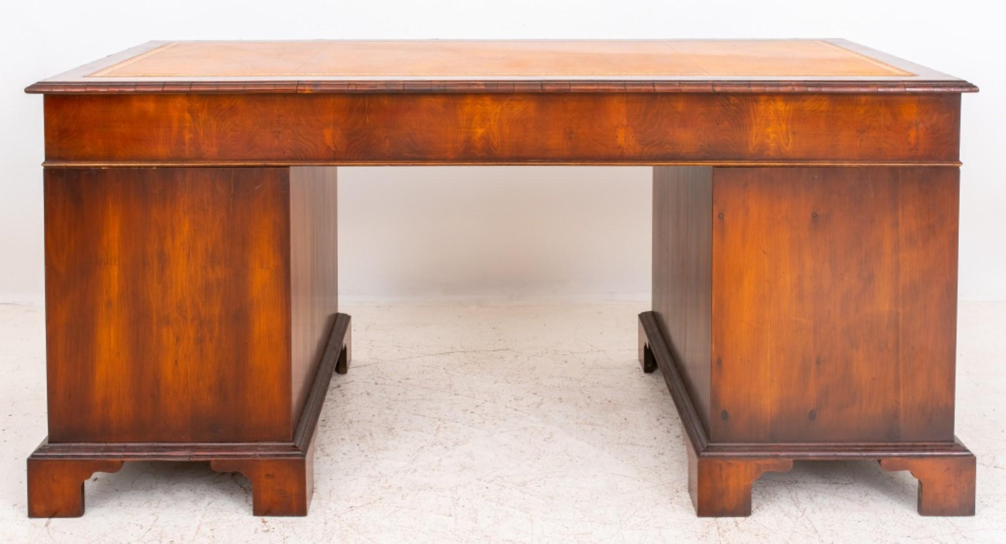 George III Style Mahogany Executive Desk For Sale 1