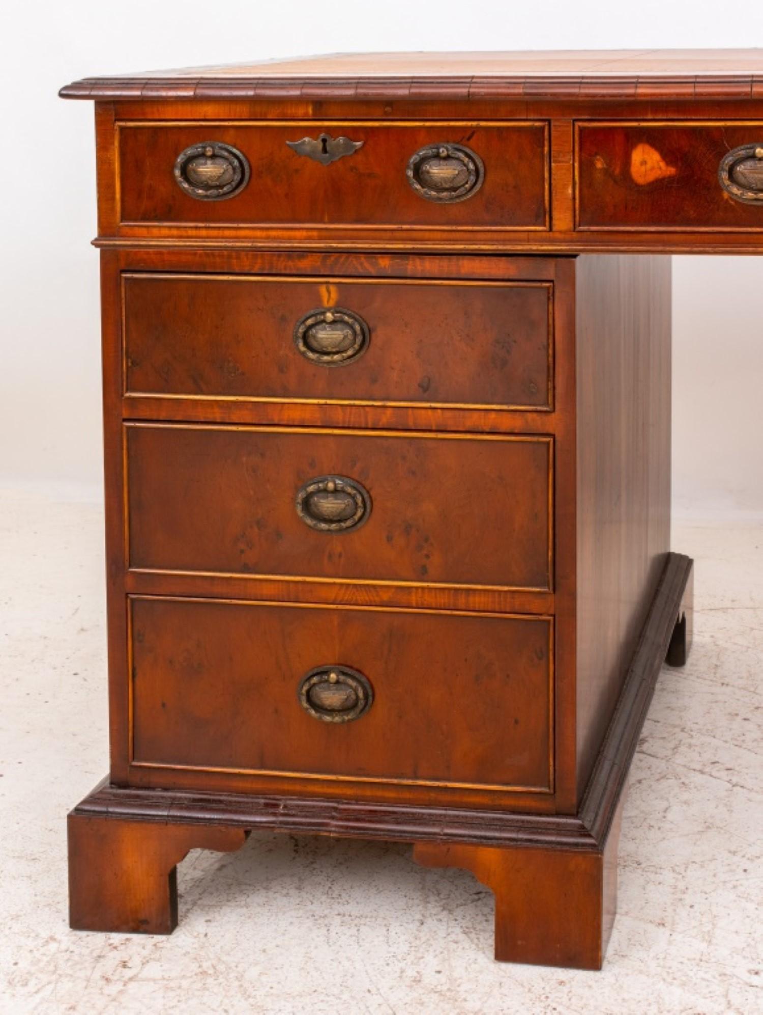 George III Style Mahogany Executive Desk For Sale 2