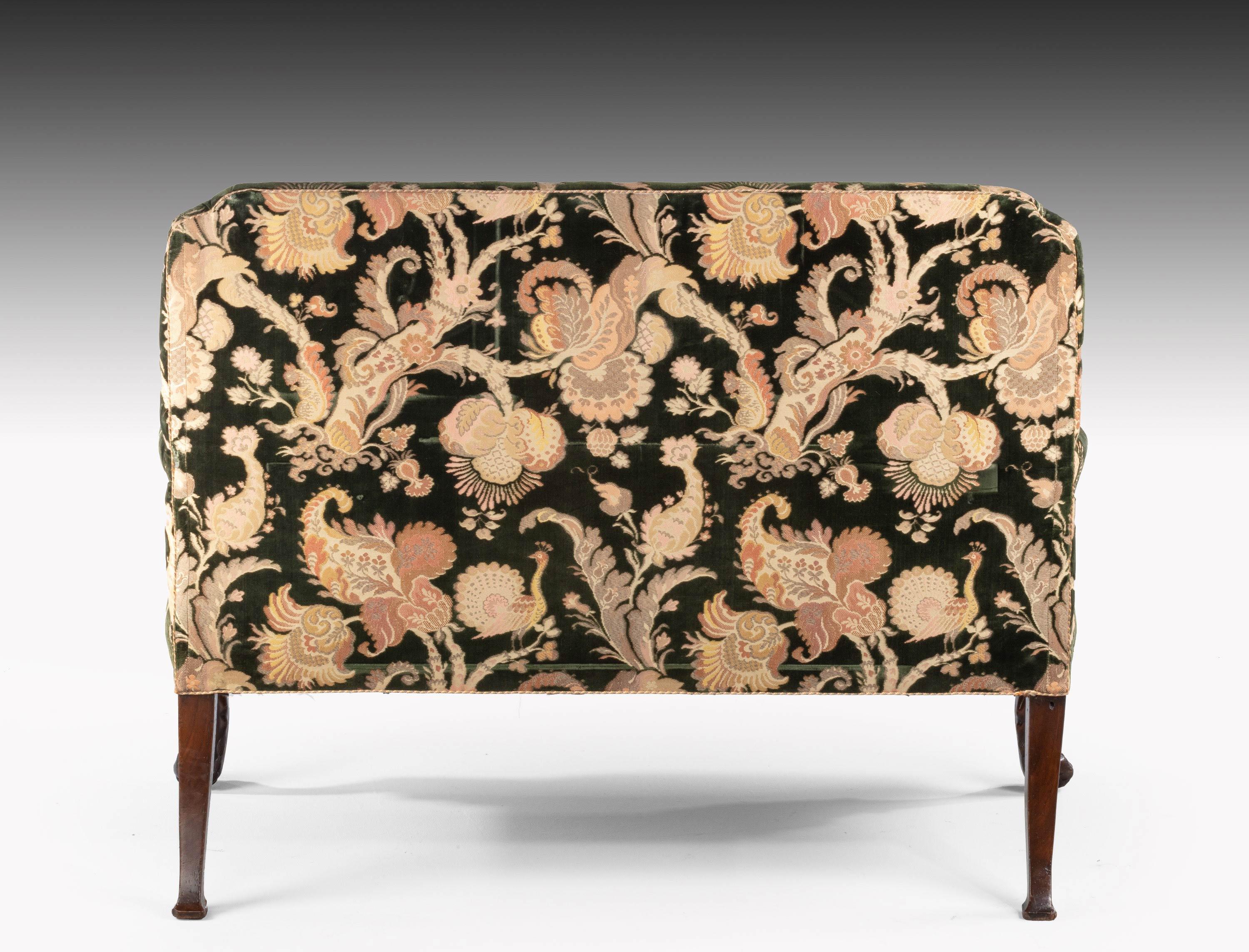 George III Style Mahogany Framed Sofa 4