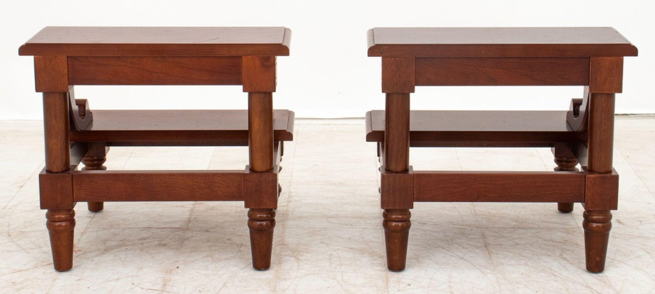 George III Style Mahogany Library Steps, Pair For Sale 1