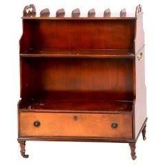 George III Style Mahogany Open Bookcase