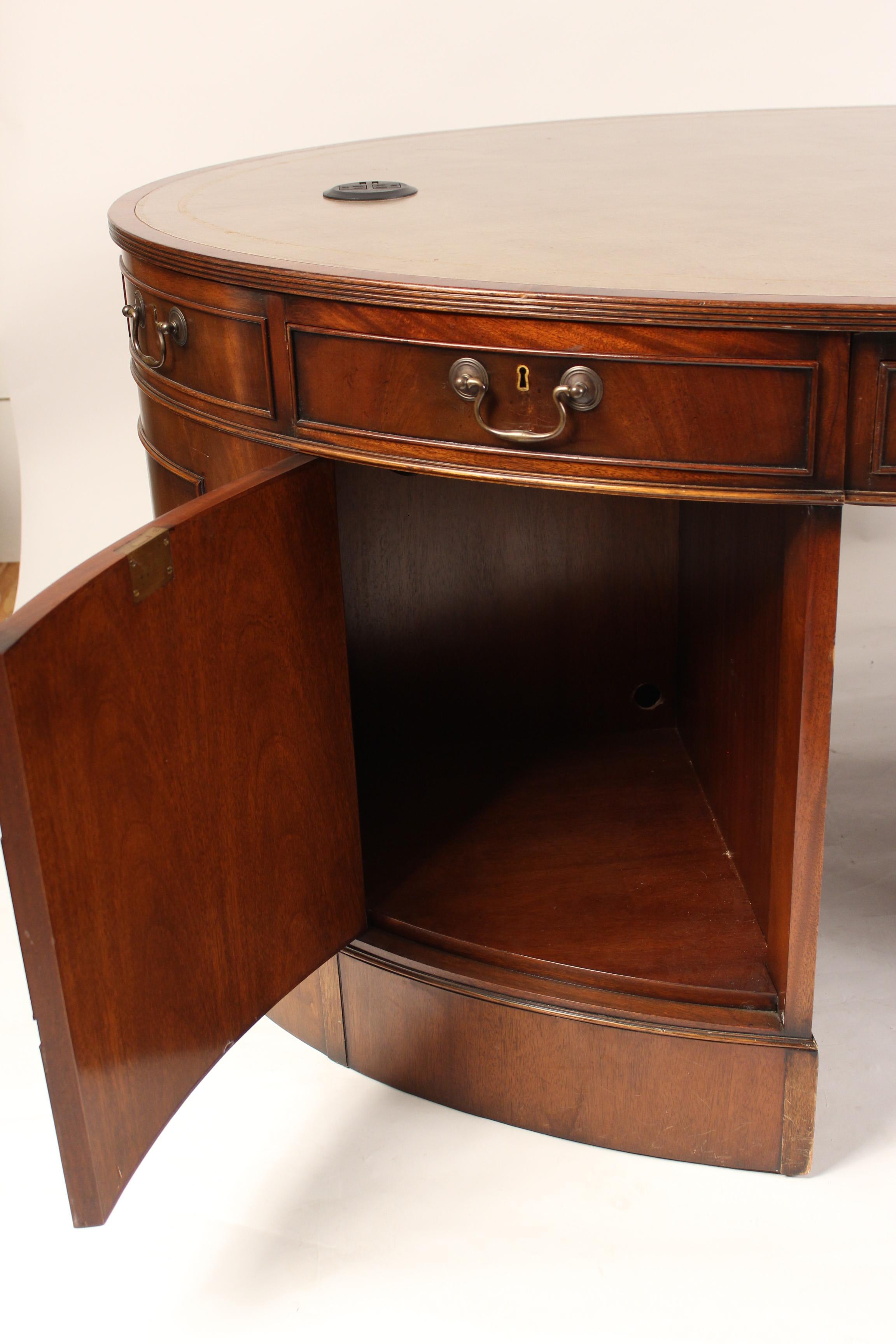 Mid-20th Century George III Style Mahogany Partners Desk