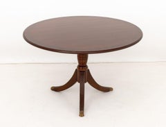 George III Style Mahogany Pedestal Dining Table