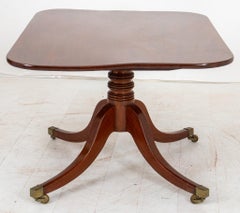 George III Style Mahogany Pedestal Table, 19th Century