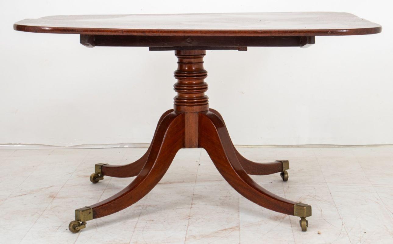 George III Style Mahogany Pedestal Table, 19th Century In Good Condition In New York, NY