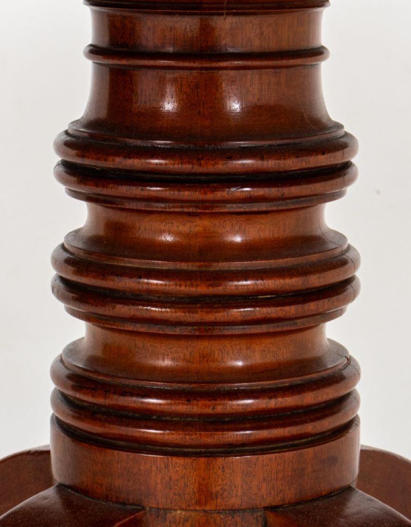 George III Style Mahogany Pedestal Table, 19th Century 1