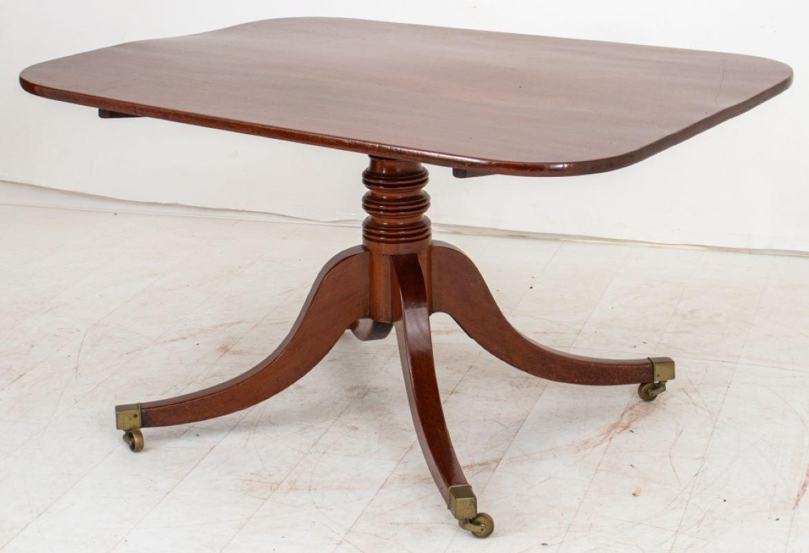 George III Style Mahogany Pedestal Table, 19th Century 4