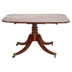 George III Style Mahogany Pedestal Table, 19th Century