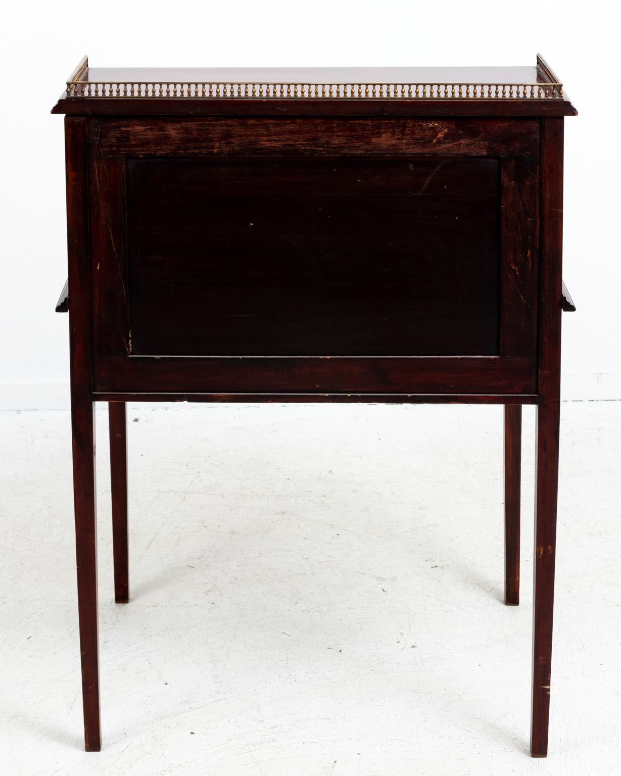 George III Style Mahogany Roll Top Desk 3