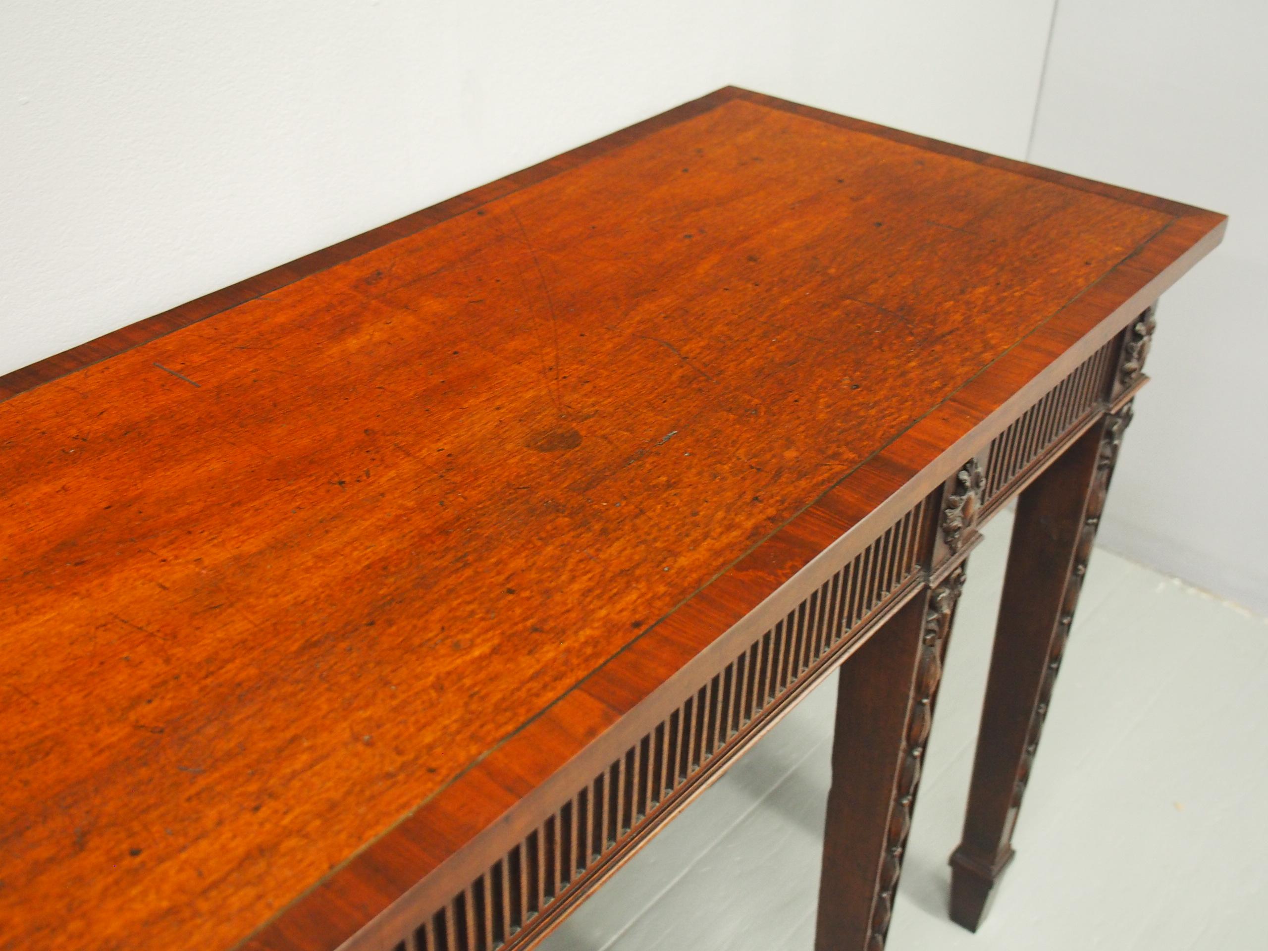 George III Style Mahogany Serving Table 2