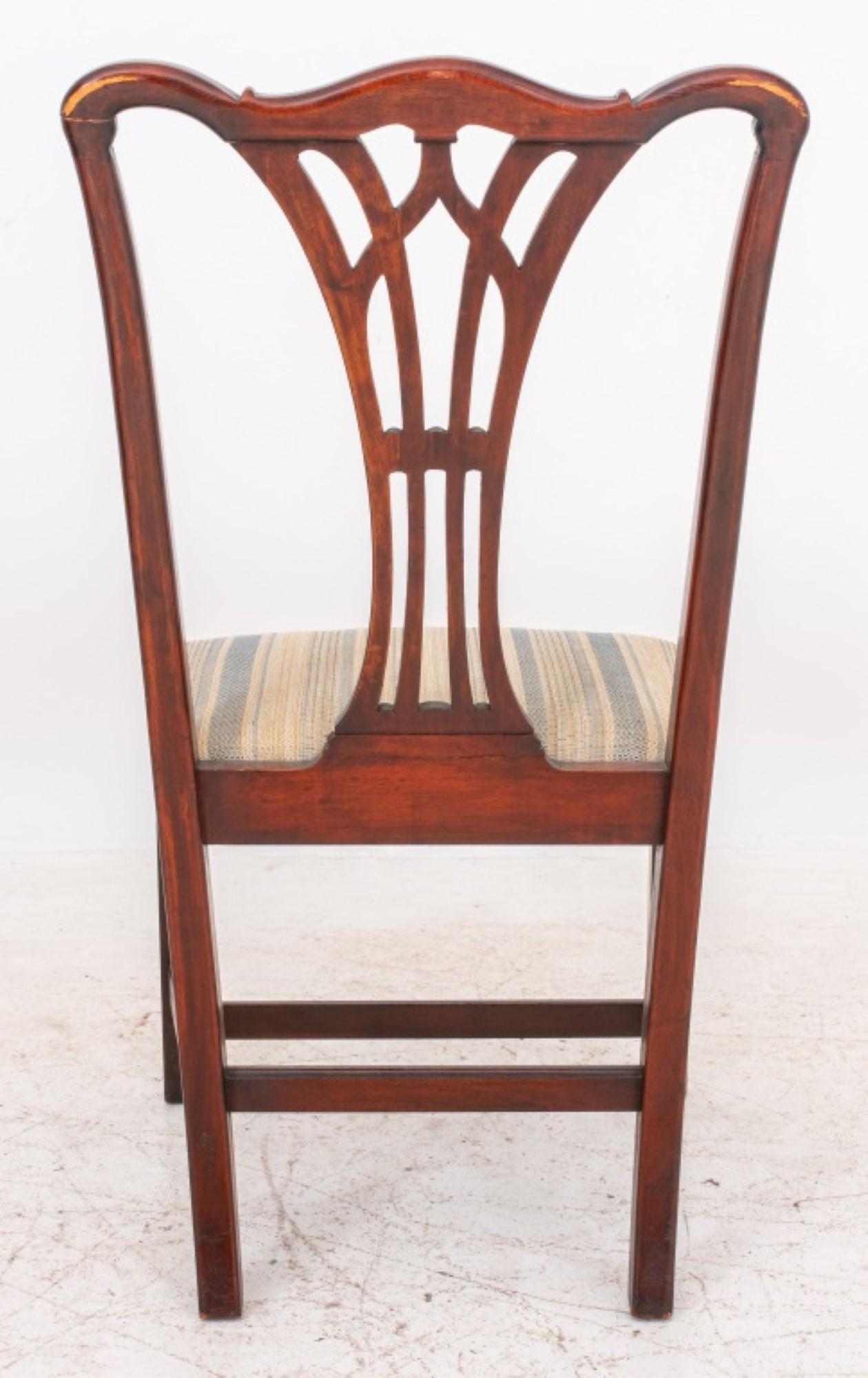 20th Century George III Style Mahogany Side Chair For Sale