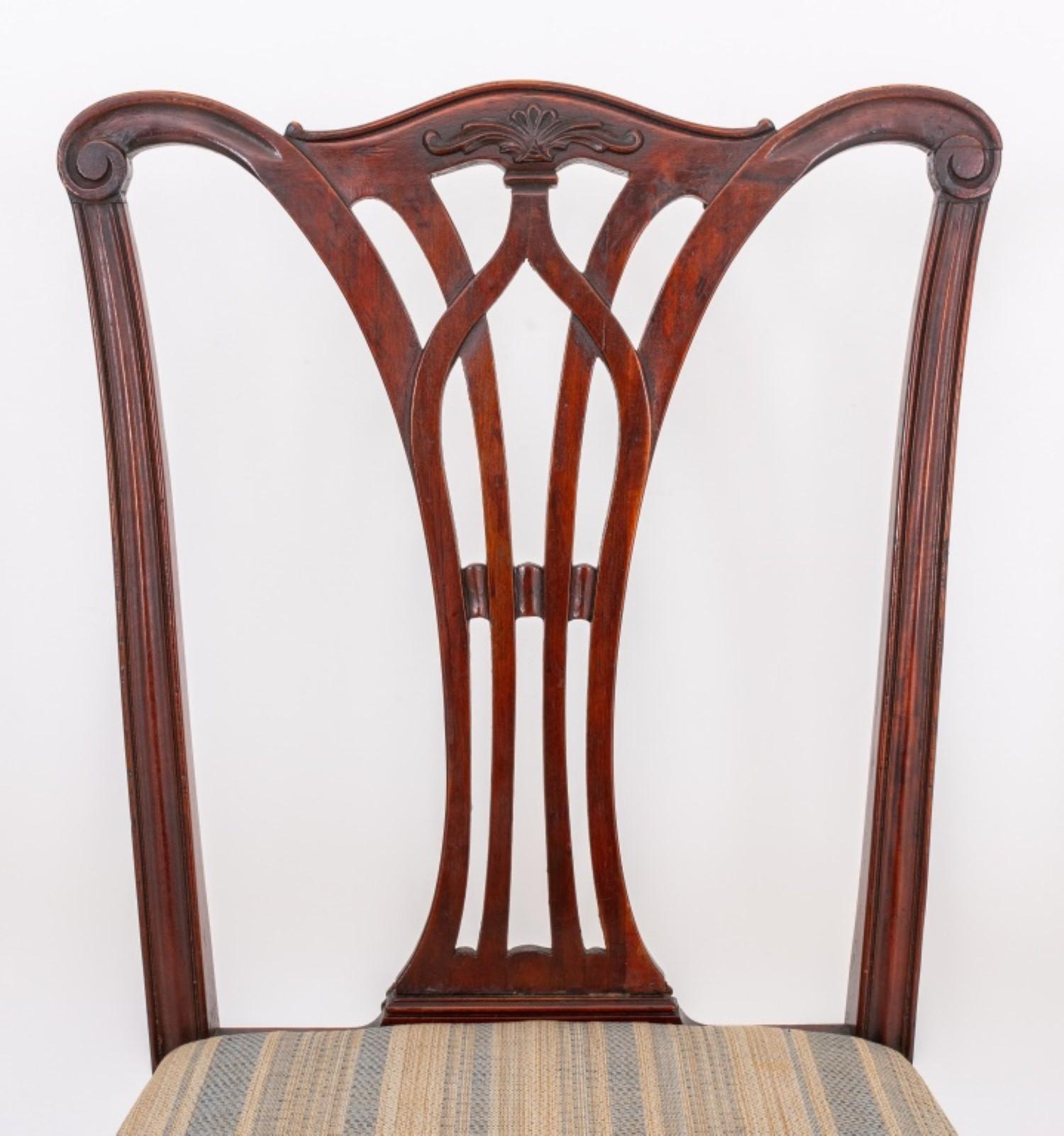 George III Style Mahogany Side Chair For Sale 1