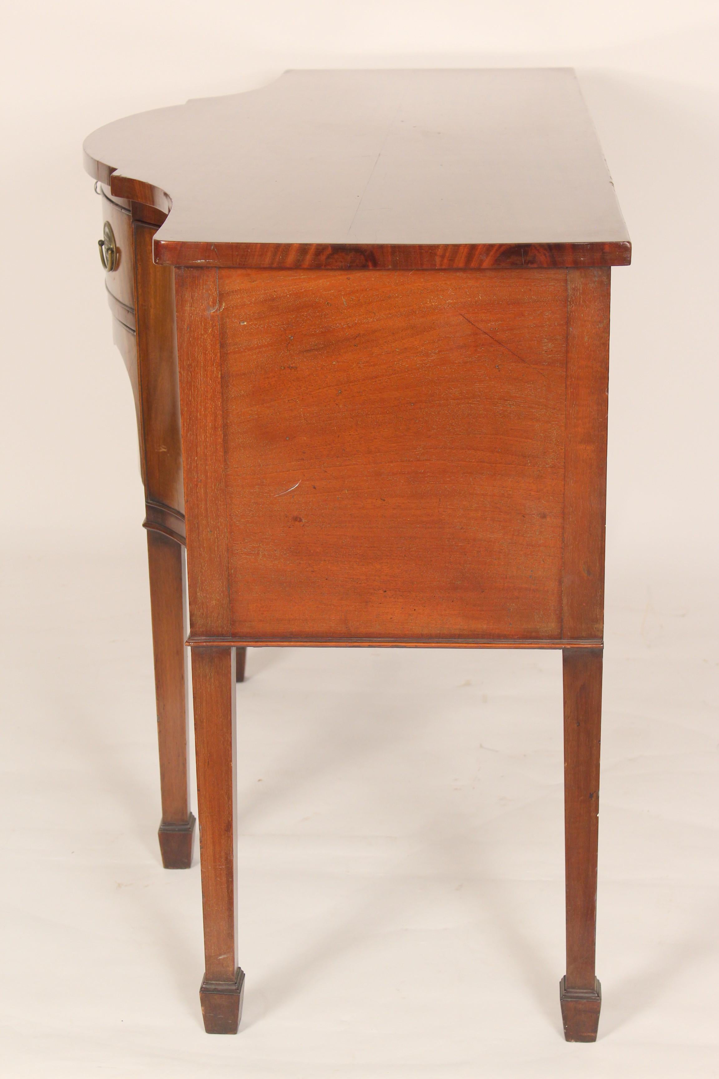 George III Style Mahogany Sideboard In Good Condition In Laguna Beach, CA