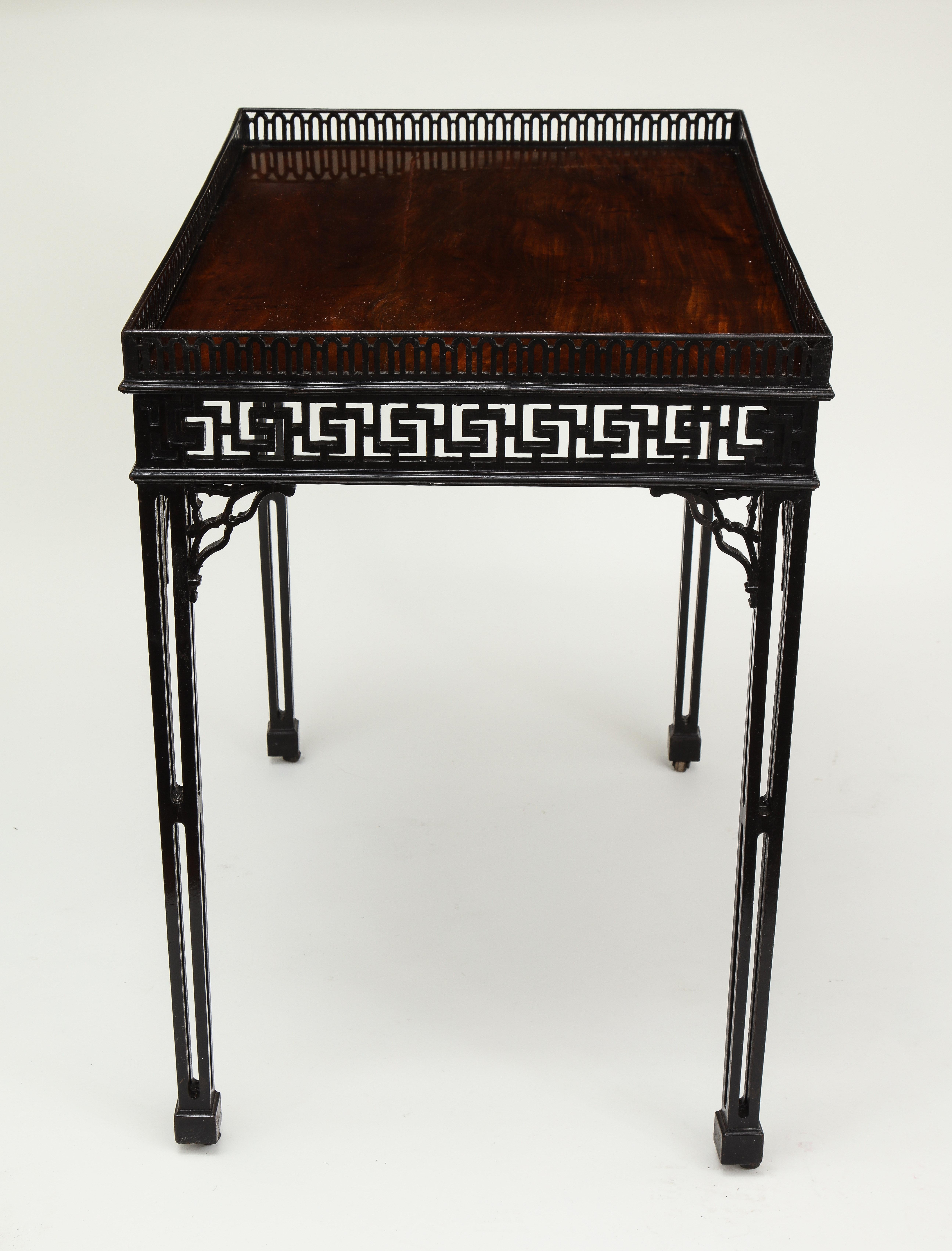 19th Century Chippendale Mahogany Silver Table For Sale 6