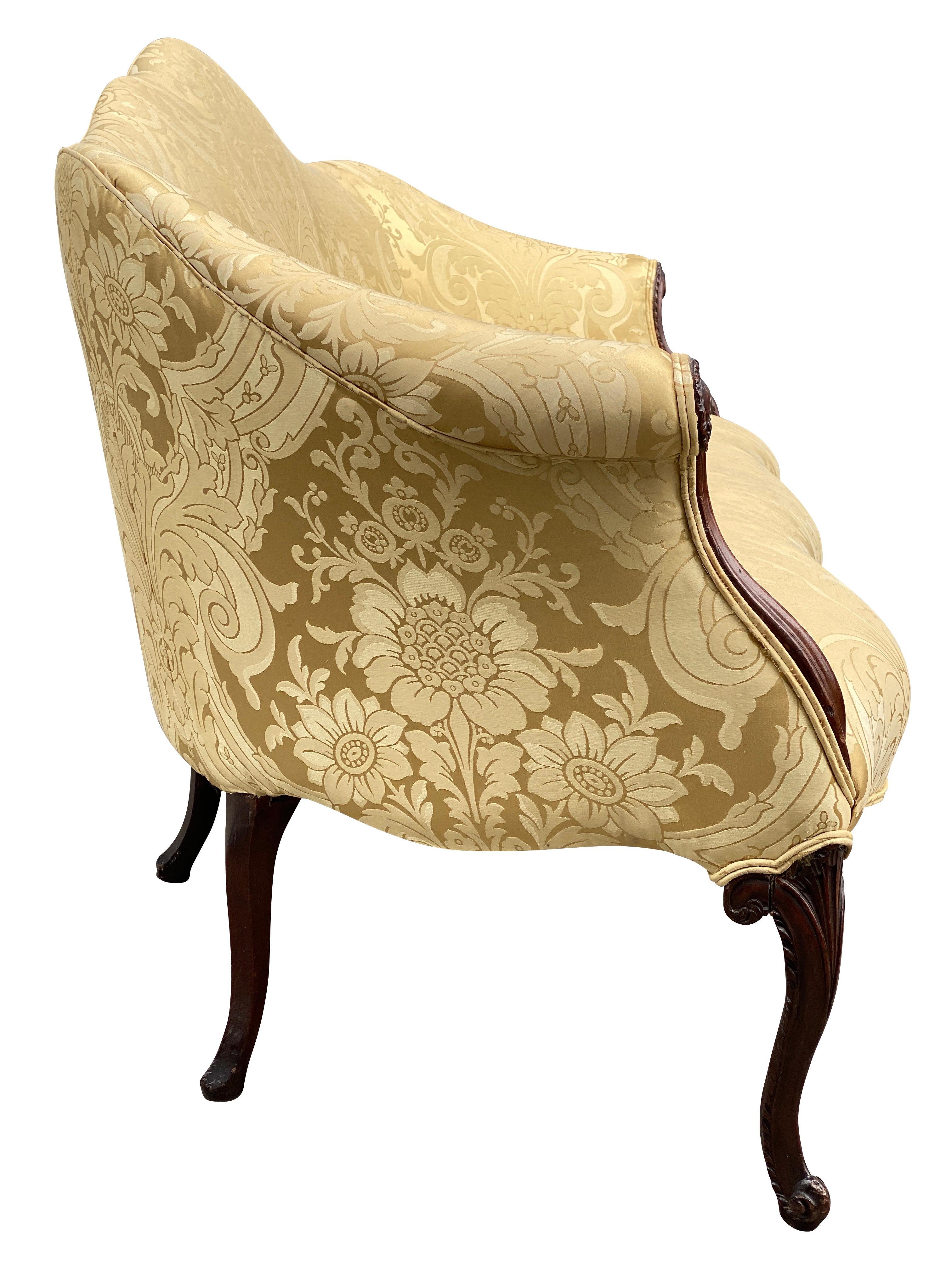 English George III Style Mahogany Sofa