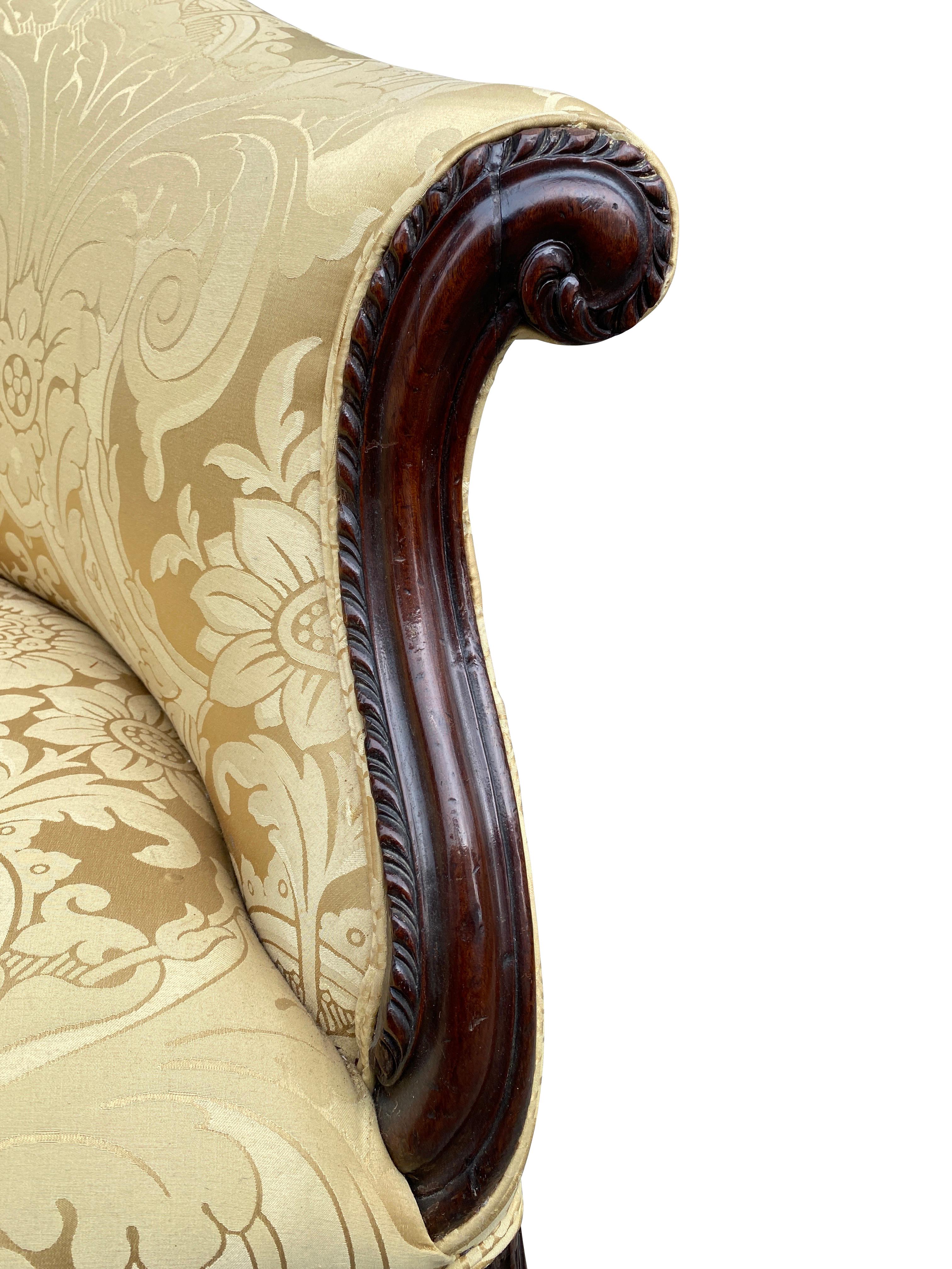 George III Style Mahogany Sofa 3