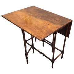 Mesa de patas de araña de caoba estilo Jorge III
