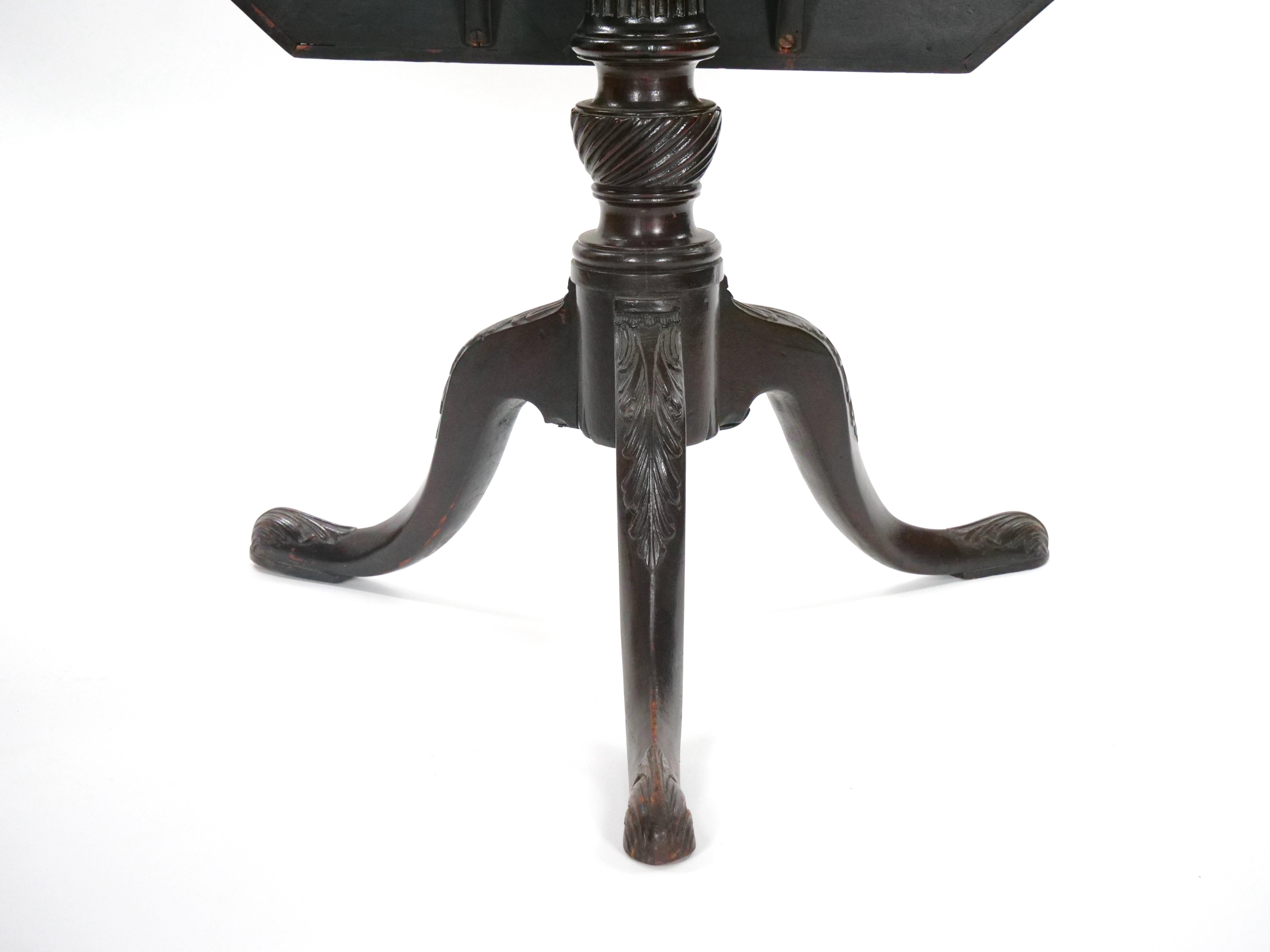 Mid-19th Century George III Style Mahogany Tilt Top Table For Sale