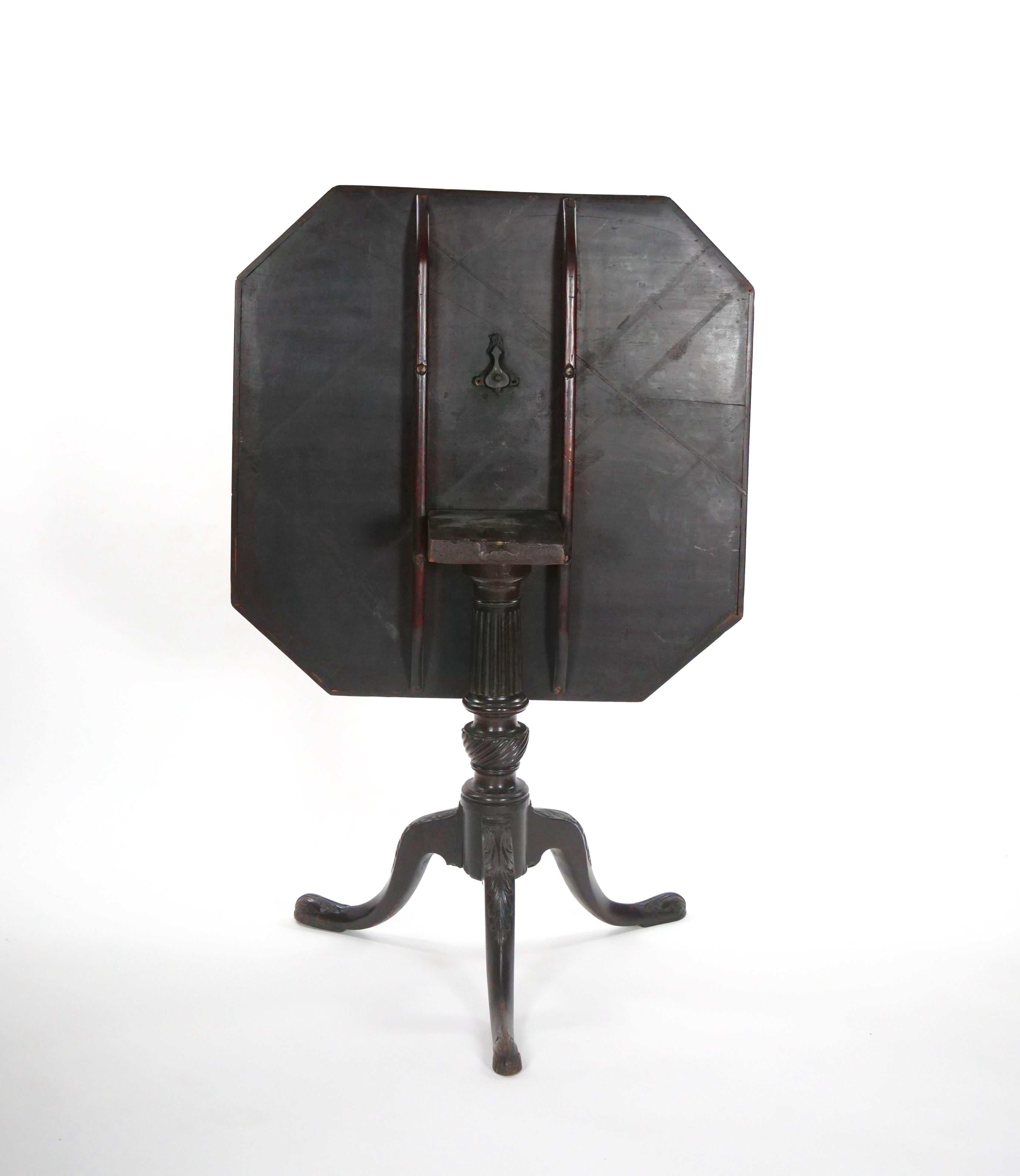George III Style Mahogany Tilt Top Table For Sale 1
