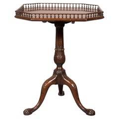 Antique George III Style Mahogany Tilt Top Table