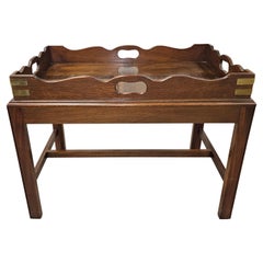 George III Style Mahogany Tray Top Cocktail Table