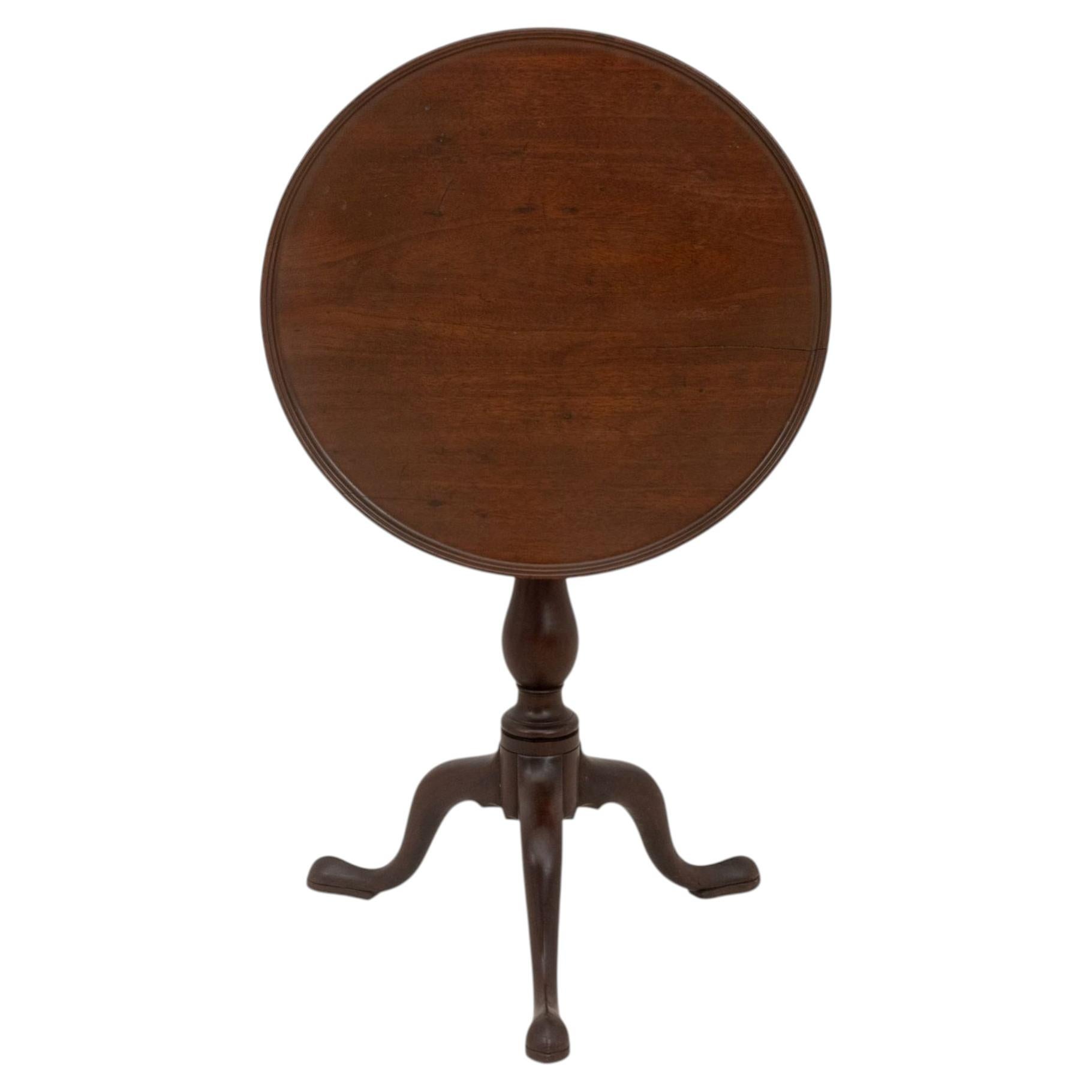 George III Style Mahogany Tilt-Top Tripod Table, Late 19th Century For Sale