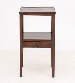 George III Style Mahogany Two-Tier Side Table