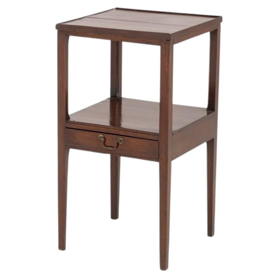 George III Style Mahogany Two-Tier Side Table