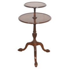 George III Style Mahogany Two-Tier Side Table