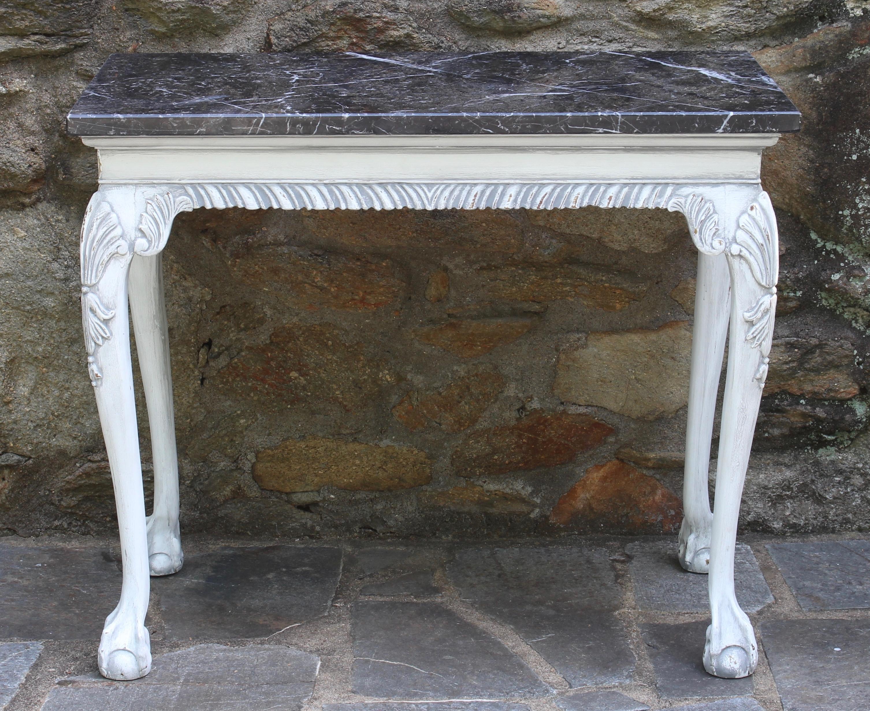 Unknown George III Style Marble Topped Console Table