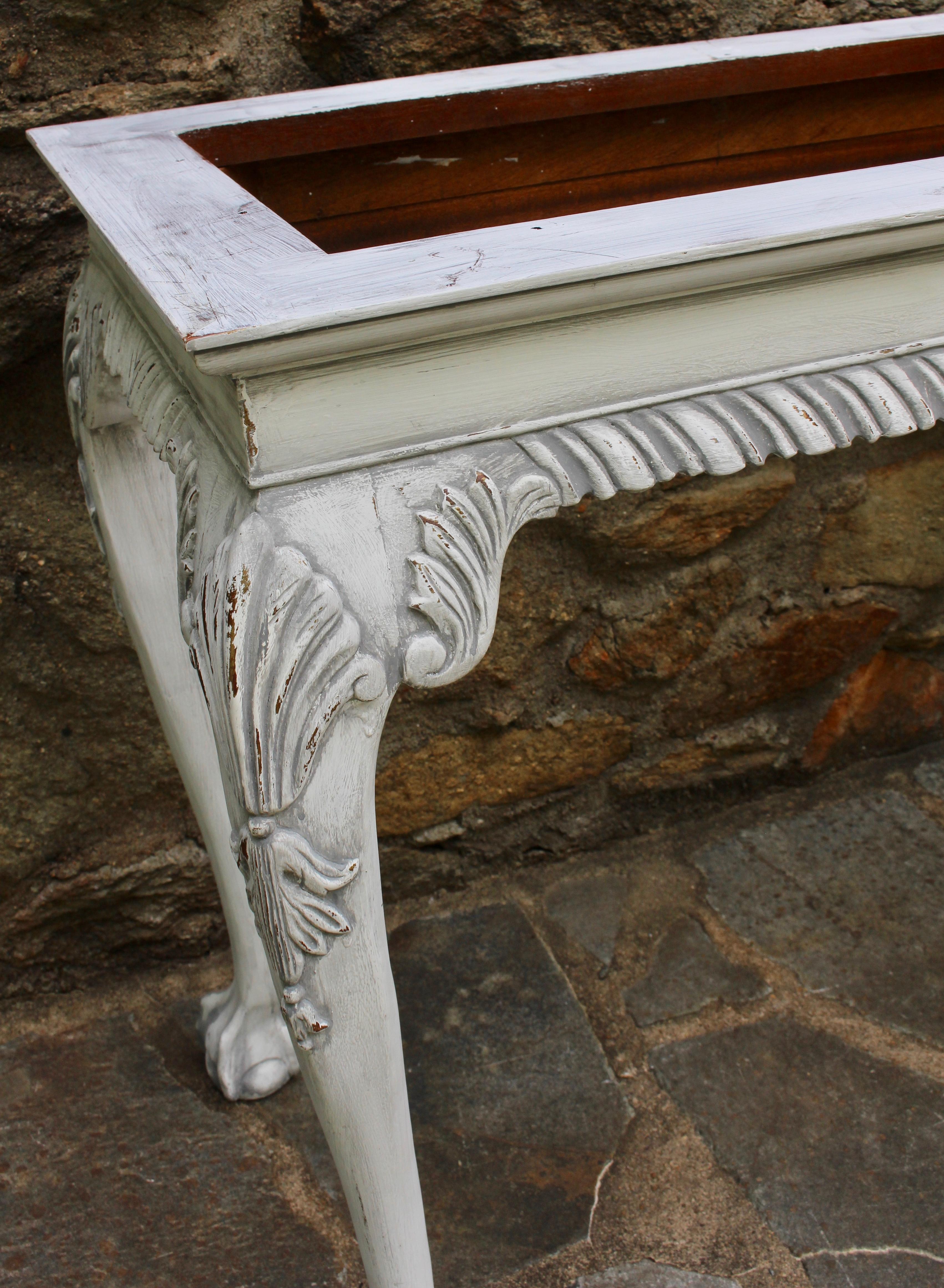 George III Style Marble Topped Console Table 2