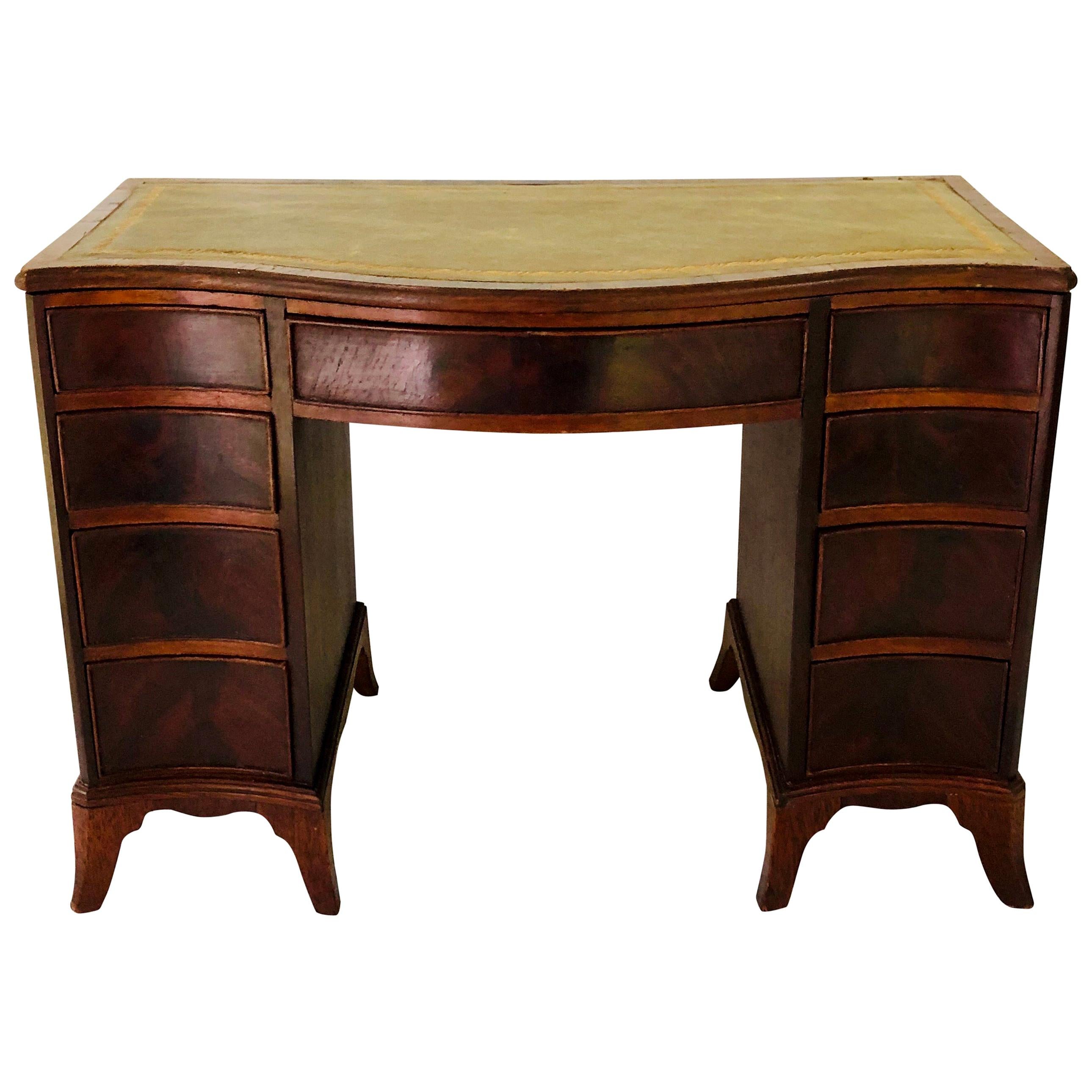 George III Style Miniature Kneehole Desk For Sale